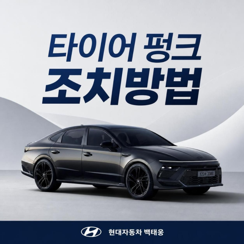 타이어 펑크 시 긴급 조치방법(TMK 사용) / 현대자동차&제네시스