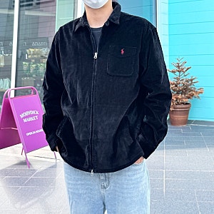 폴로 랄프로렌 코듀로이 집업 자켓｜블랙 & 카멜, 클래식한 무드의 데일리 아우터