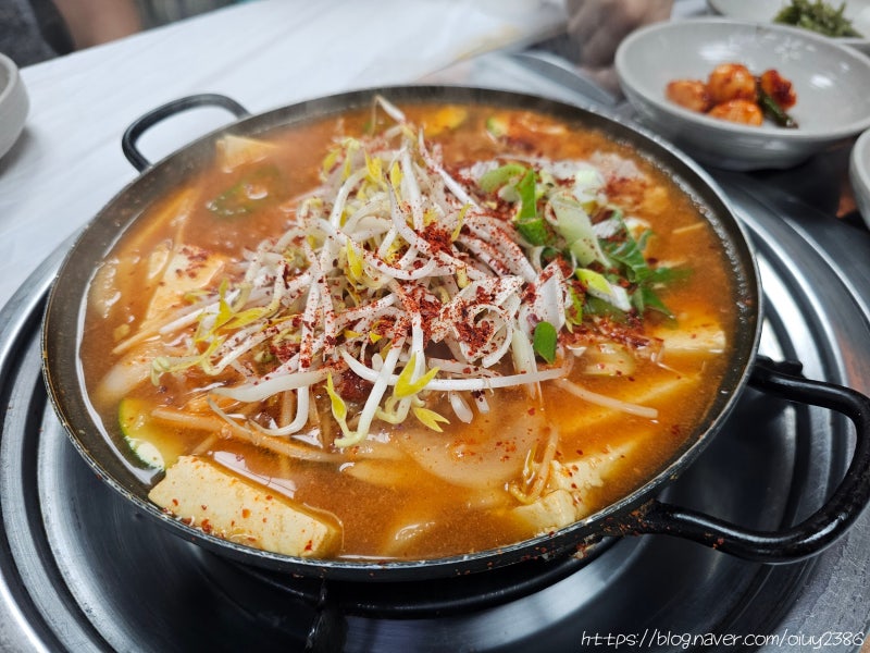 [강원도 횡성 맛집] 웰리힐리파크 근처 두부사랑 두부제육찌개 내돈내산 후기