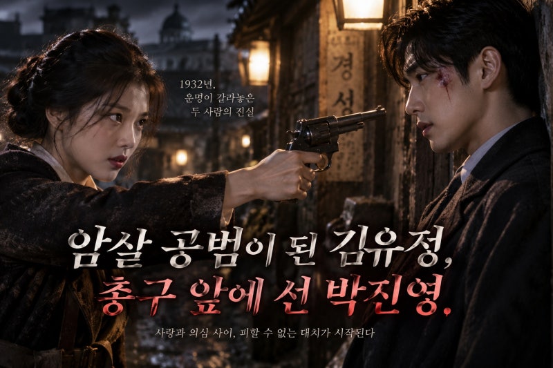 100일의 거짓말 2회 김유정·박진영, 암살 공범 의혹 속 한밤중 정면충돌