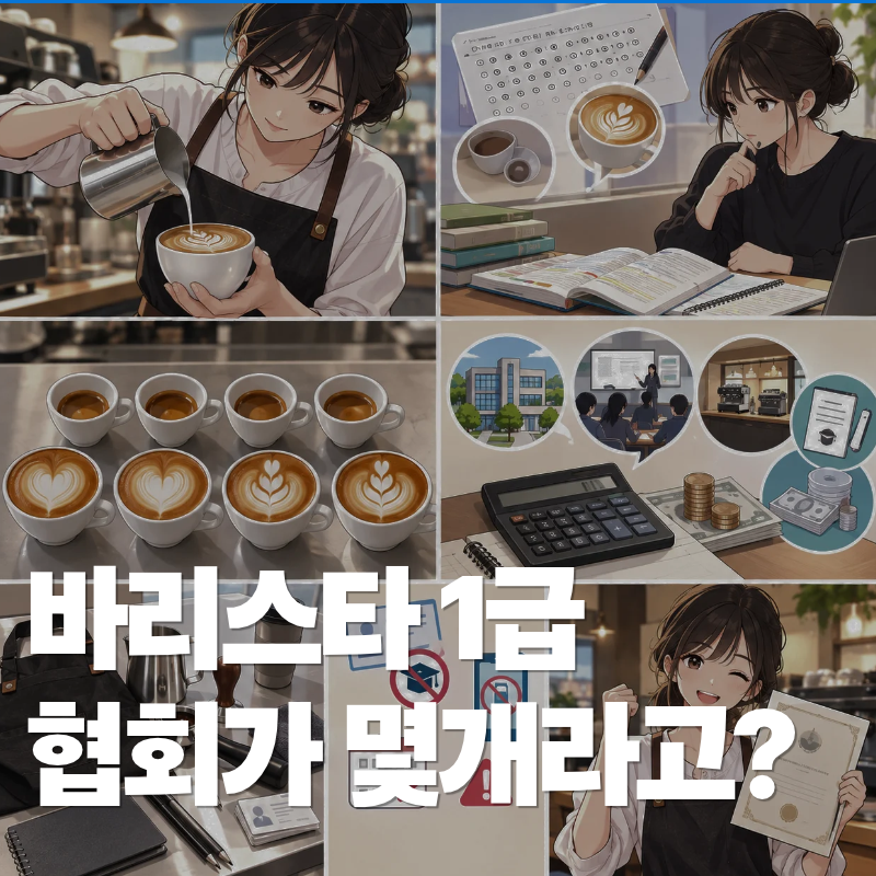 바리스타 1급 자격증 취득 방법, 준비물·비용 총정리 (2026년 10월 기준)