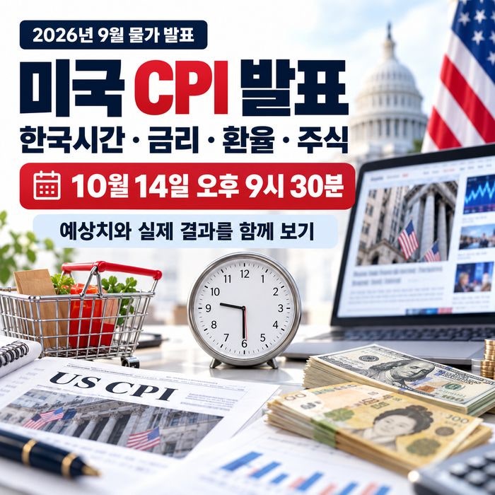 미국 CPI 발표 한국시간, 10월 발표시간과 금리 영향 총정리