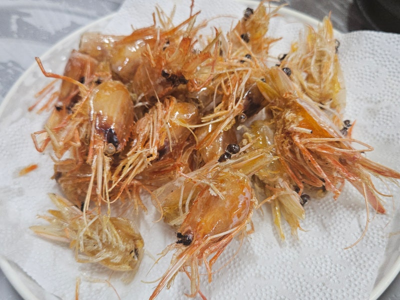 대구 율하동 맛집 해물나라, 독도새우와 생새우 먹고 온 후기, 새우머리튀김
