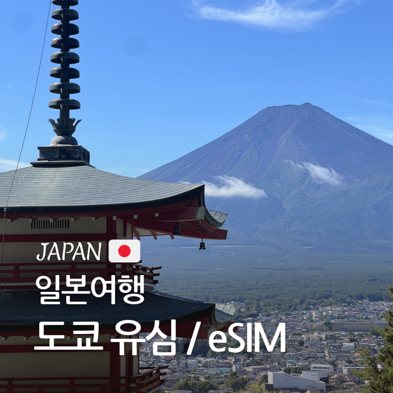 도쿄 여행 일본 유심/eSIM 추천, 유심사 이심 솔직후기