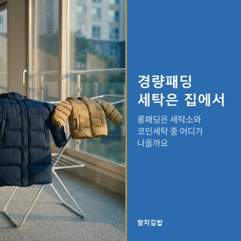 경량패딩 세탁은 집에서, 롱패딩은 세탁소와 코인세탁 중 어디가 나을까요