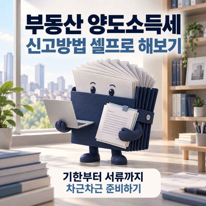 부동산 양도소득세 신고방법 셀프로 해보기