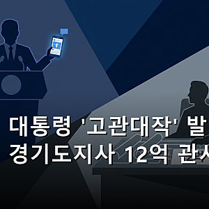이재명 대통령 '고관대작' 발언, 추미애 경기도지사 12억 관사 논란 겨냥?