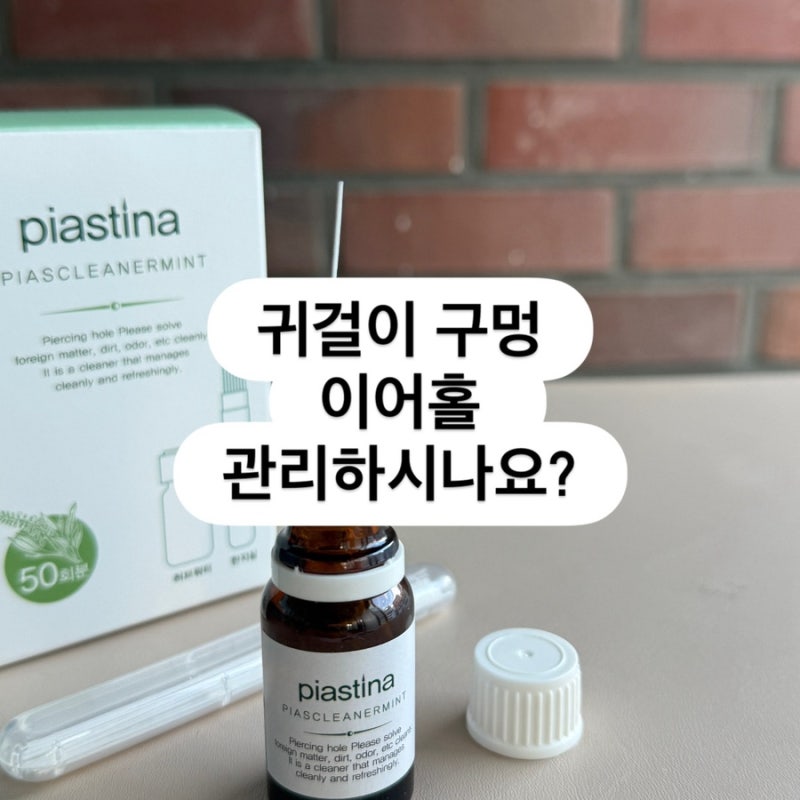 귀걸이 구멍에서 냄새가? 직접 사용해 본 이어홀 클리너 후기