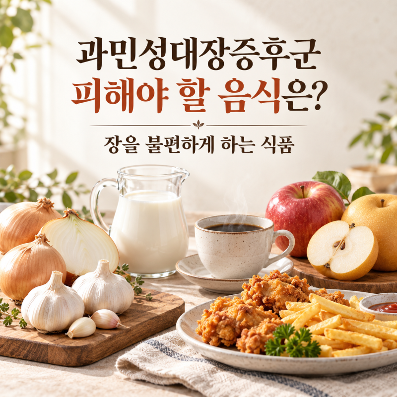 과민성대장증후군 피해야 할 음식은? 장을 불편하게 하는 식품