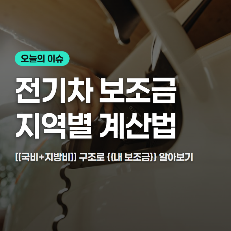 전기차 보조금 조회 방법과 지역별 계산법 총정리(10/11)