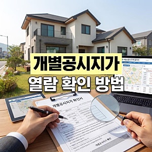 토지 공시지가 조회 사이트 개별공시지가 열람 확인 방법 정리