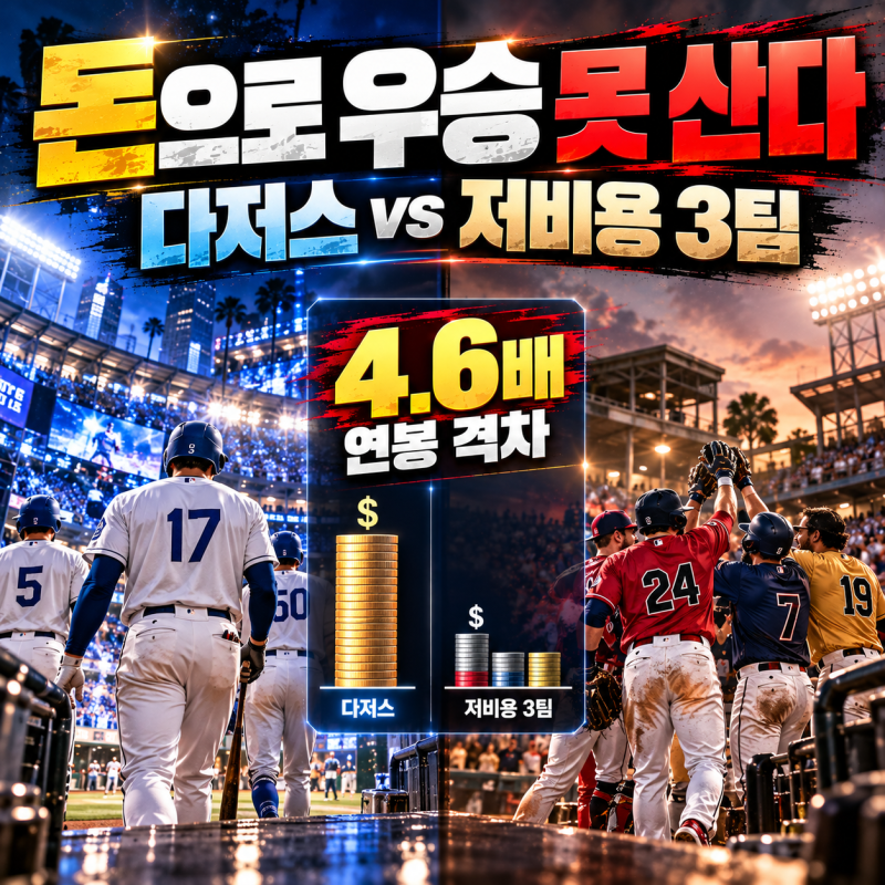 돈으로 우승을 살 수 있을까? 2026 MLB 챔피언십 4강, 다저스와 저비용 3팀이 보여준 야구의 반....