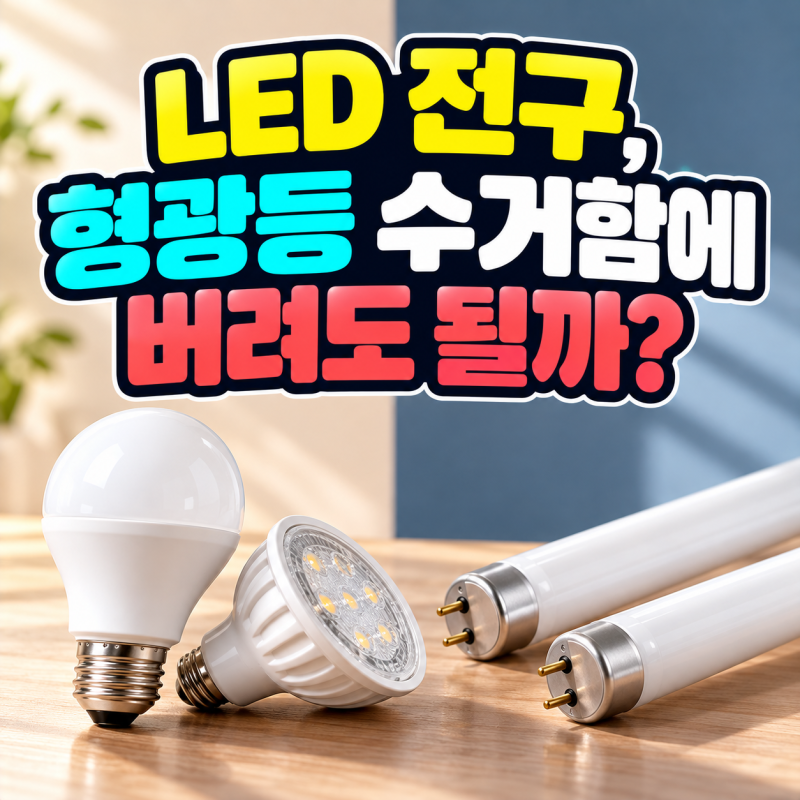 LED 전구 버리는 법, 형광등과 분리배출 방법이 다를까?