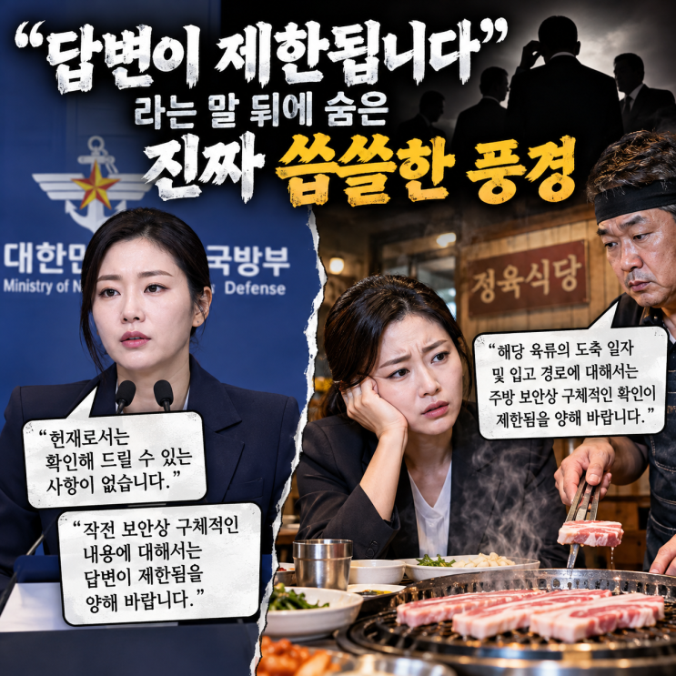 "답변이 제한됩니다"라는 말 뒤에 숨은 진짜 씁쓸한 풍경