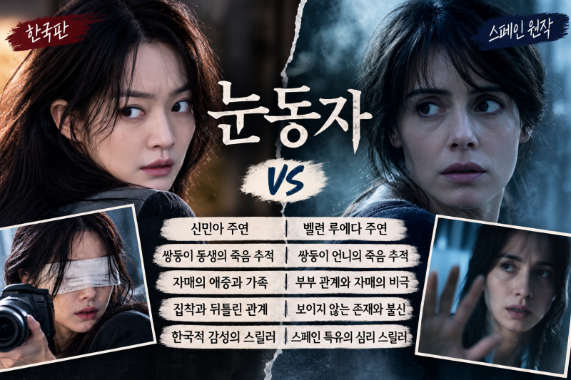 영화 눈동자 결말 해석｜신민아 1인 2역, 범인 정체와 원작 줄리아의 눈 차이점