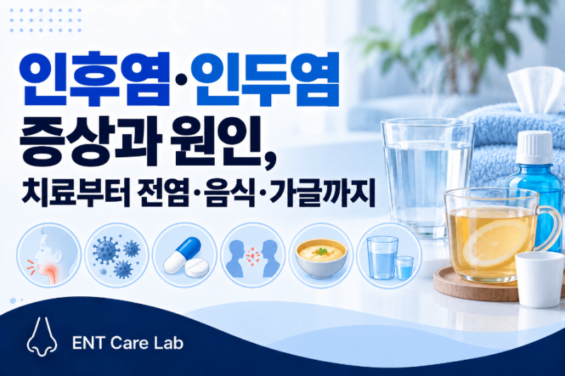 인후염·인두염 증상과 원인, 치료부터 전염·음식·가글까지