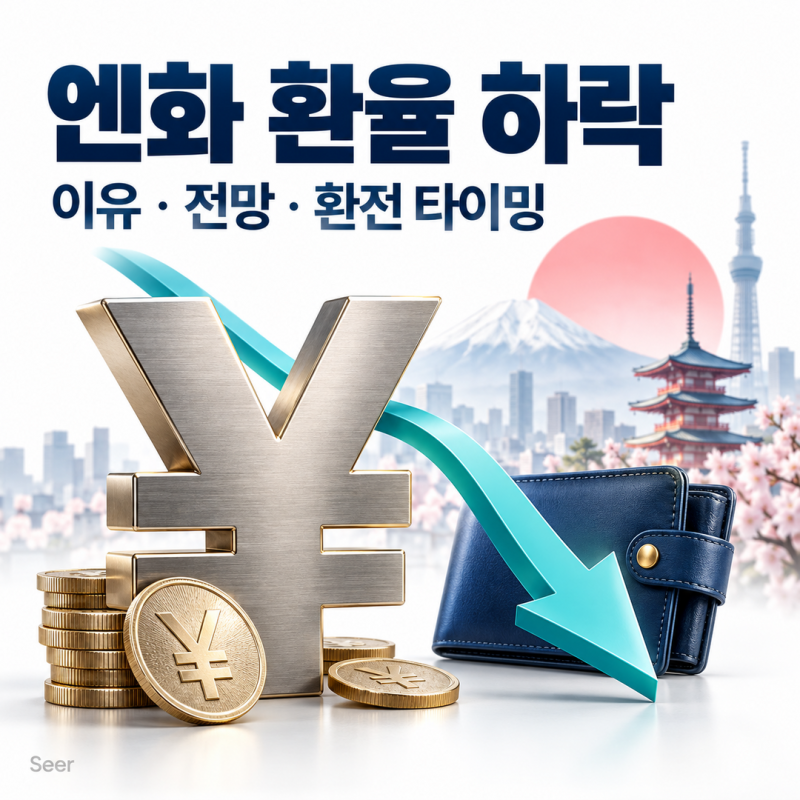 [환율변동] 엔달러 환율(aka. 엔화환율·일본환율) 하락 이유와 향후 전망, 일본 여행 환전 언....