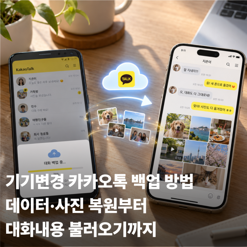 기기변경 카카오톡 백업 방법｜데이터·사진 복원부터 대화내용 불러오기까지
