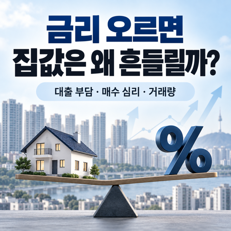 집값은 그대로인데 부담은 커진다? 금리가 부동산에 미치는 영향
