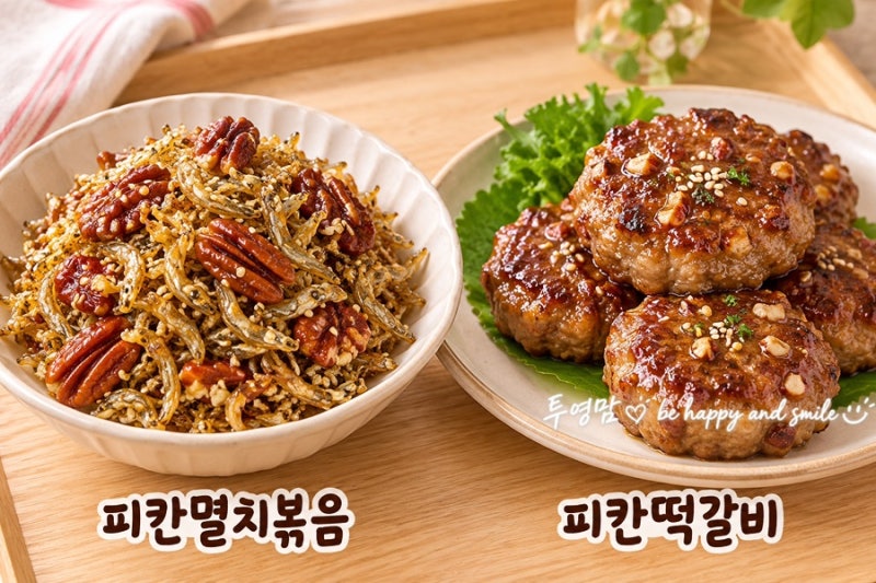 알토란 정미경 피칸멸치볶음 & 피칸떡갈비 레시피 고소한 밑반찬 만들기