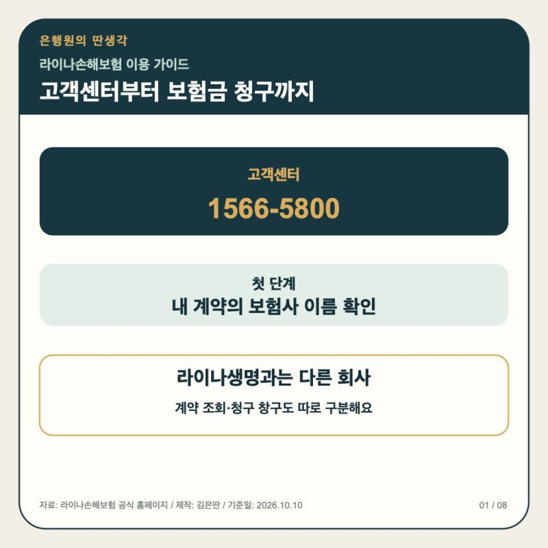 라이나손해보험 고객센터·보험금 청구방법｜라이나생명과 차이는?