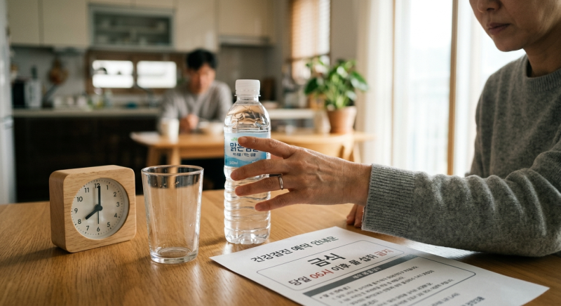 건강검진 전날 물 섭취 시간, 자정·아침 기준보다 중요한 확인법