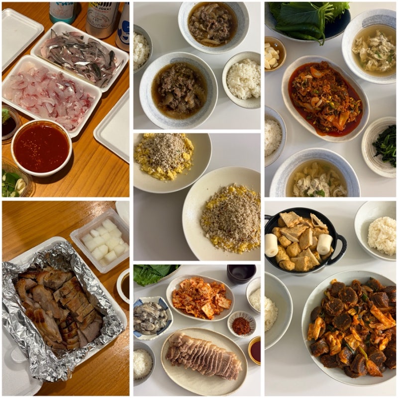 오늘 뭐먹지? 10월 첫째주 집밥 기록 / 주간 밥상, 저녁 메뉴 추천