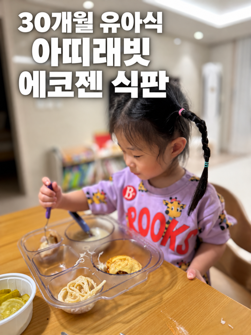 30개월 유아식 식판 추천 아띠래빗 5구 에코젠 식판 선택이유
