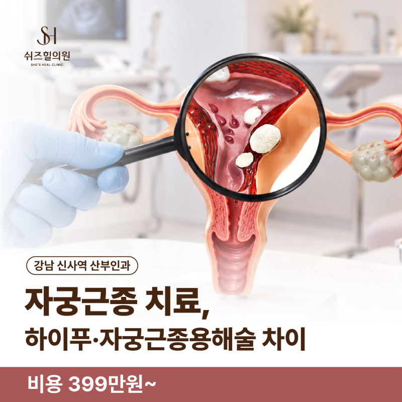 강남 신사역 산부인과 자궁근종 치료, 하이푸·자궁근종용해술 차이와 399만원부터 비용까지