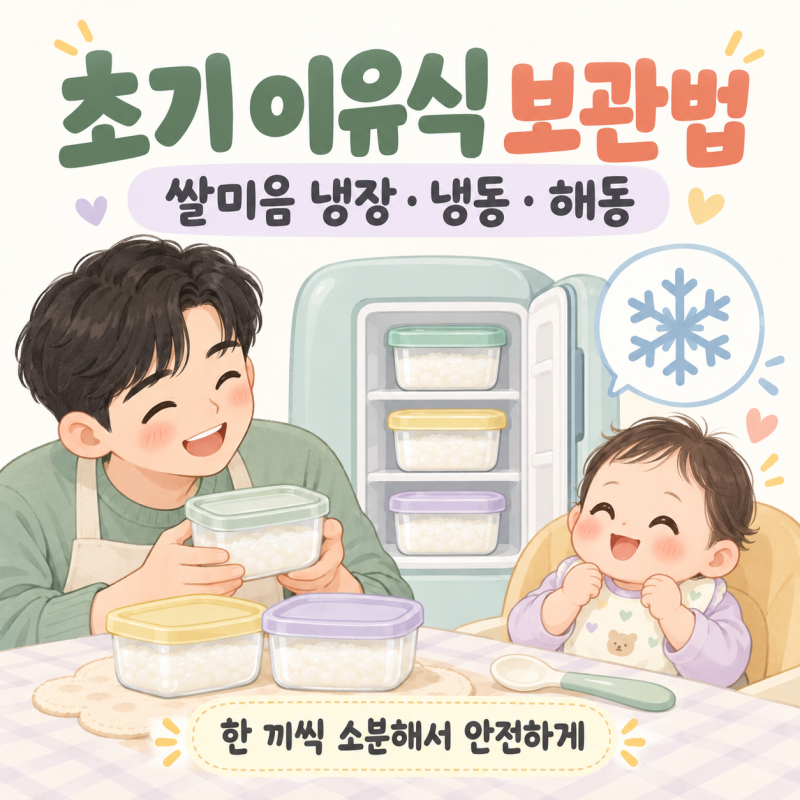 초기 이유식 보관 방법｜쌀미음 냉장·냉동·해동할 때 주의할 점