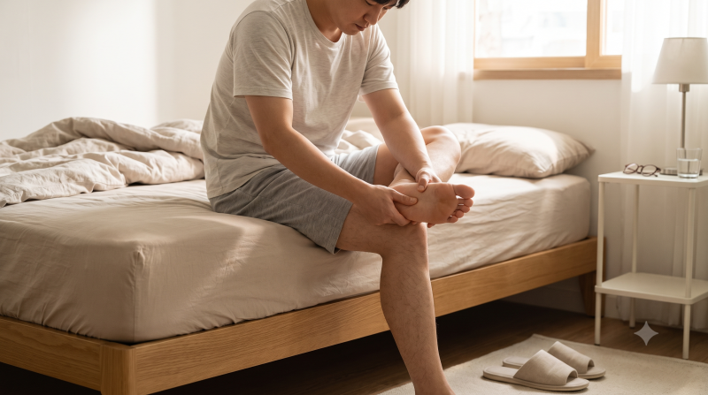아침 첫 발 디딜 때 찌릿한 발뒤꿈치 통증? 족저근막염 원인부터 3분 테니스공 마사지 루틴 ....