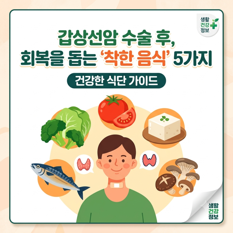 갑상선암에 좋은 음식 5가지 수술후 식단
