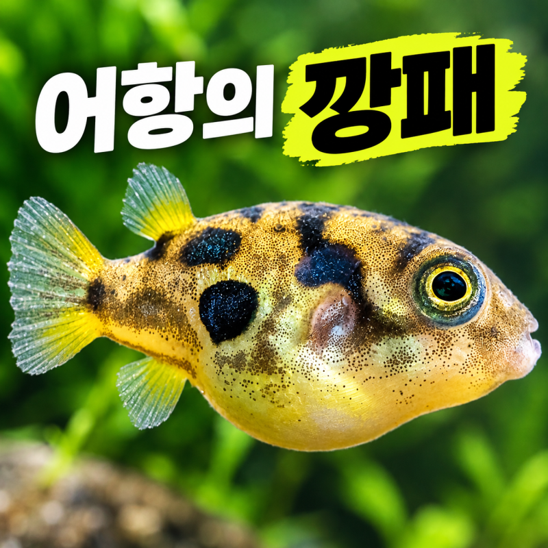 인디언복어, 작고 귀여워서 데려왔는데 어항의 깡패가 될 수도 있다고요?