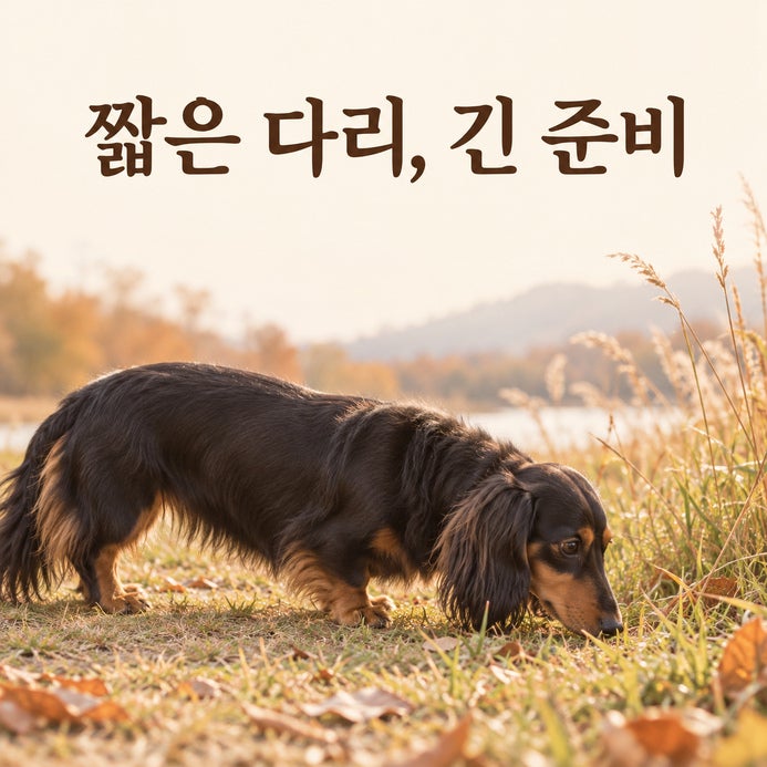닥스훈트 성격·털빠짐, 장모 단모와 허리 돌봄