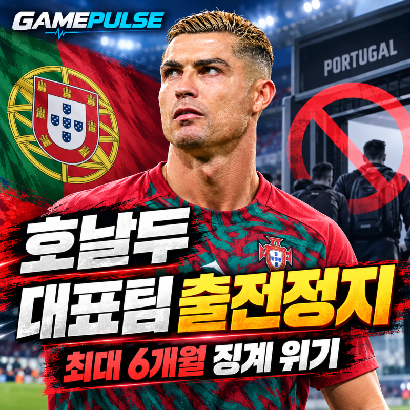호날두 대표팀 출전정지, 최대 6개월 징계 위기 감독과 무슨 일이 있었나?