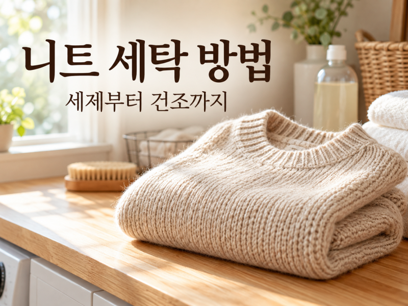 니트 세탁 방법, 줄어들지 않게 세제부터 건조까지