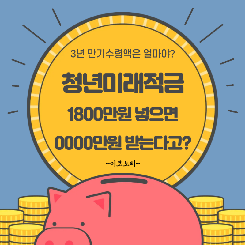 3년 뒤 통장에는 얼마가 찍힐까? 청년미래적금 만기 수령액 계산