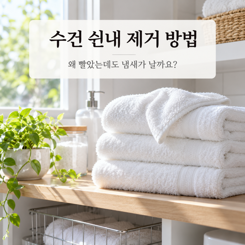 수건 쉰내 제거, 섬유유연제 넣을수록 더 난다고요?