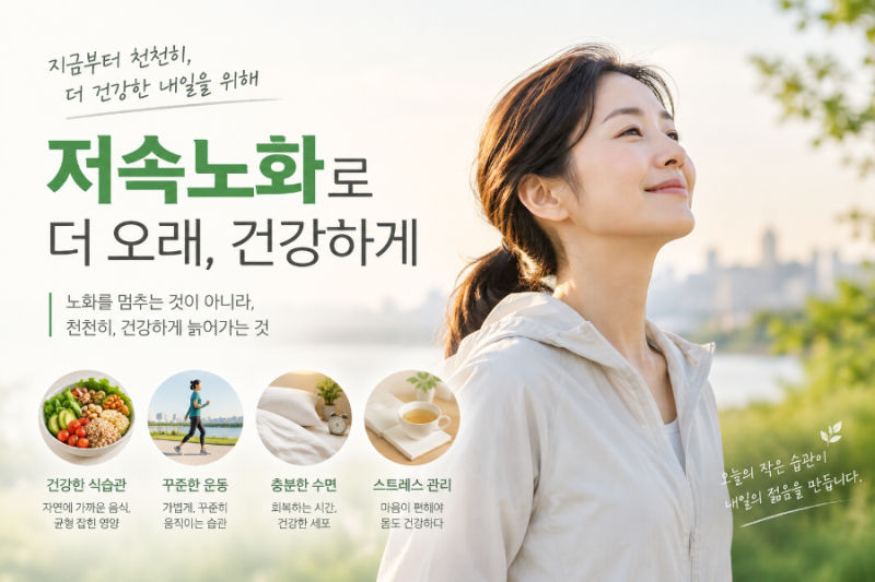 ⏳️생체 시계 거꾸로 돌리기: 노화 신호를 멈추는 저속노화 식단과 만성염증 검사(hs-CRP: 고....