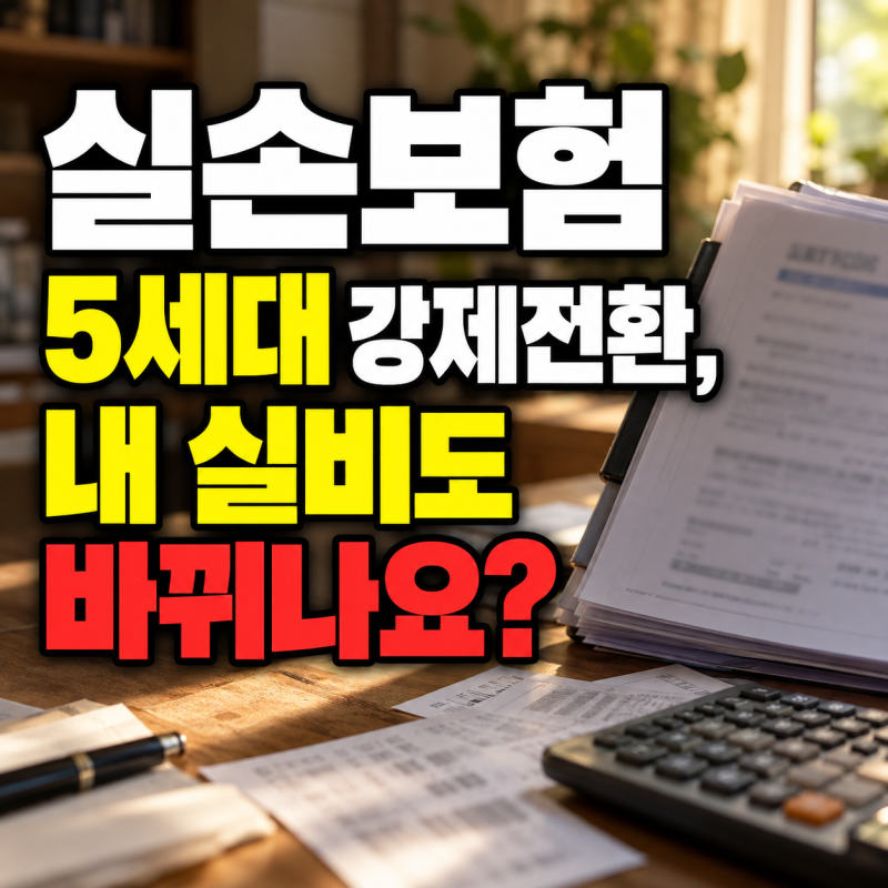 실손보험 5세대 강제전환, 내 실비도 바뀌나요?