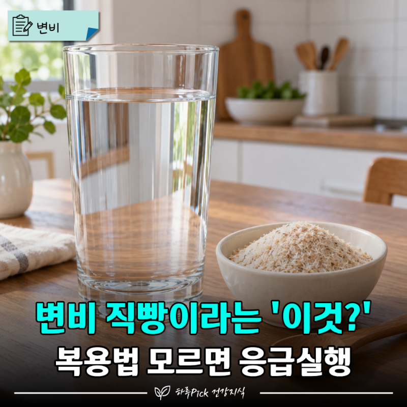 “천연 변비약"이라고 마음 놓고 먹었다는 차전자피 복용방법 모르면 위험한 이유