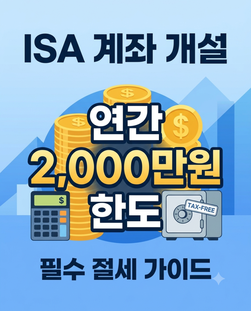 "내 계좌에 이런 절세 혜택이?" ISA 계좌 개설 조건과 필수 가이드