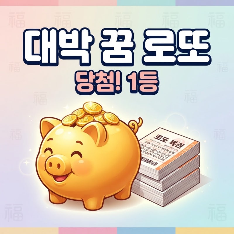 로또 당첨 꿈 종류 대박 재물 길몽 복권 명당 총정리 | 잠에서 깨자마자 당장 복권 사러 달려....