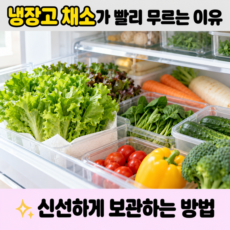 냉장고 채소 보관법, 냉장고에 넣어도 빨리 무르는 이유와 신선하게 보관하는 방법