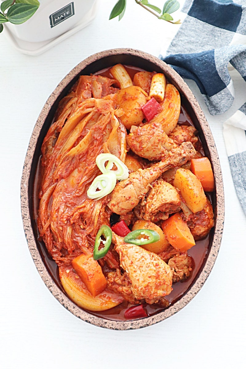 언니네산지직송 염정아 묵은지닭볶음탕 레시피 양념 김치찜 닭찜