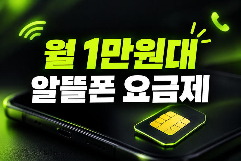 월 1만원대 알뜰폰 요금제 비교 추천: 데이터·통화 무제한 완벽 정리