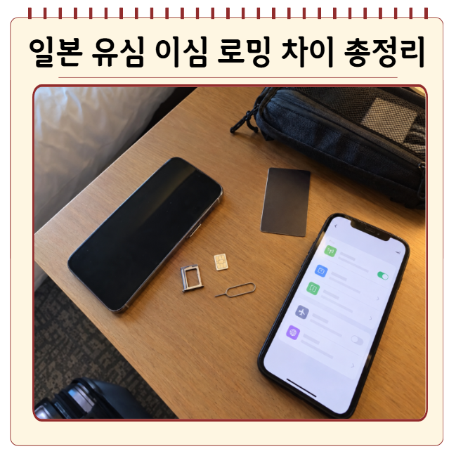일본 유심 이심 로밍 차이 총정리, 일본여행 데이터 뭐가 좋을까?