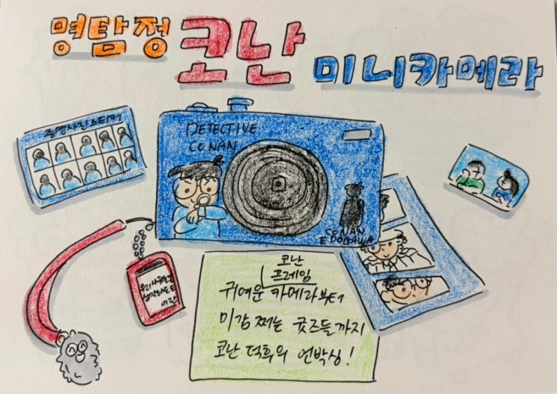 코난 덕후들 주목! 이번 굿즈 감다살임 (굿즈 구성 좋은 명탐정 코난 미니카메라)