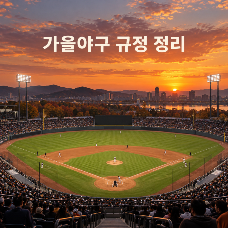 14일 개막.. KBO 와일드카드 규정과 일정 정리