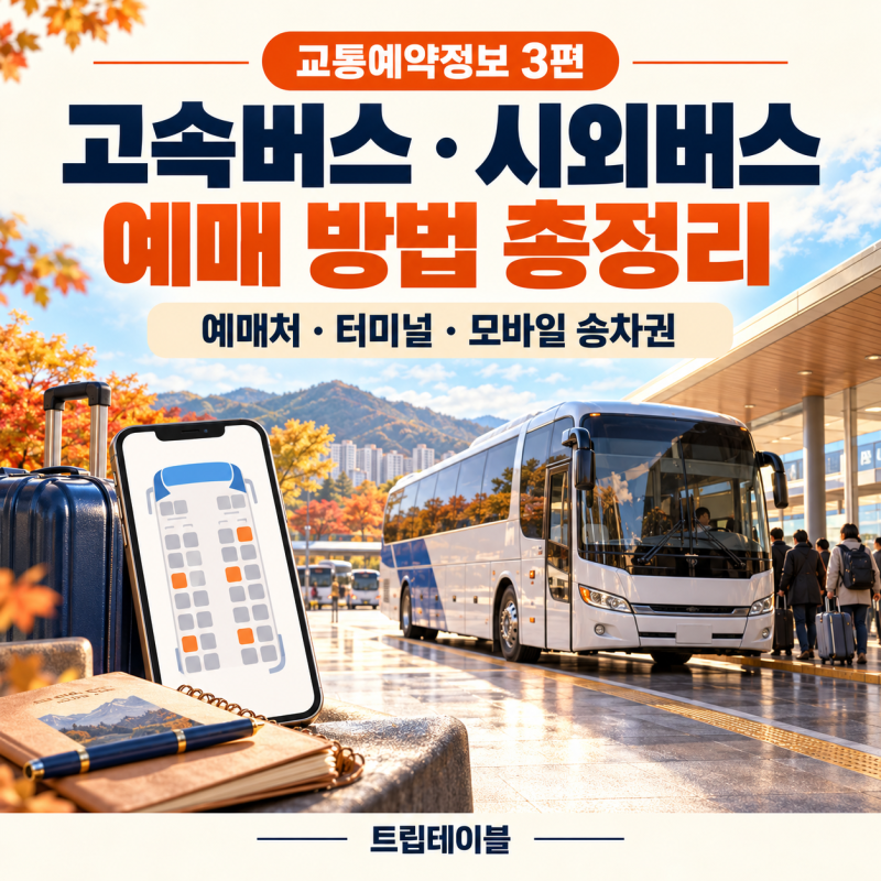 고속버스·시외버스 예매 방법｜티머니GO·버스타고와 모바일 승차권 확인까지